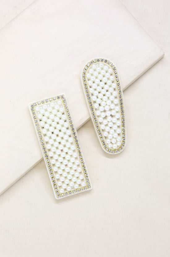 Dolly Pearl and Crystal Clip Set – Ettika