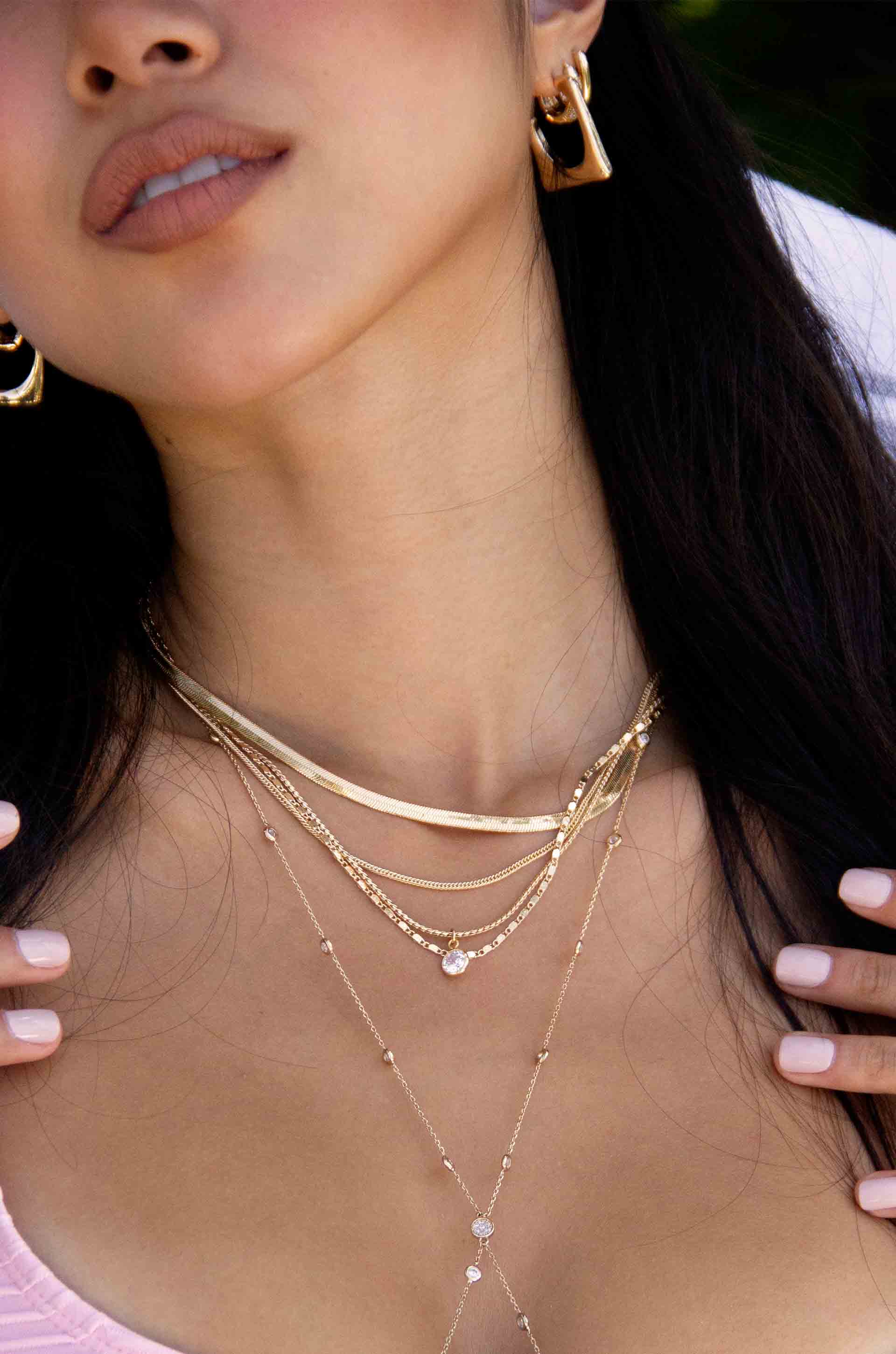 Supreme Mixed Chain 18k Gold Plated Layered Necklace – Ettika