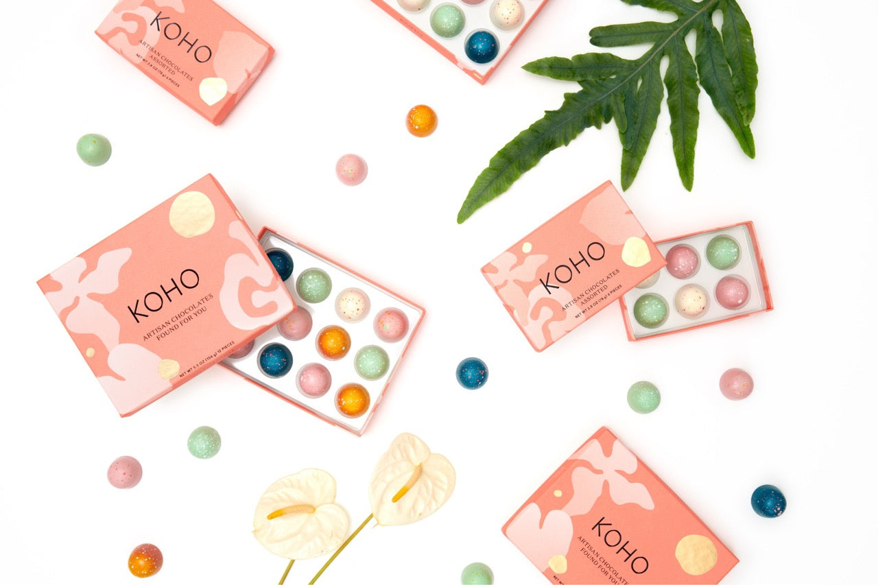 KOHO Chocolates Spring 12-Piece and 6-Piece Assortments