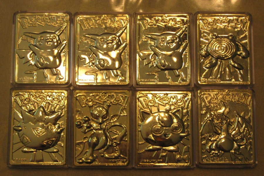 Gold Pokemon Cards Rare, Gold Pokemon Pikachu Card