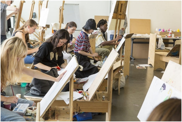 Students at Central St. Martins College of Fashion