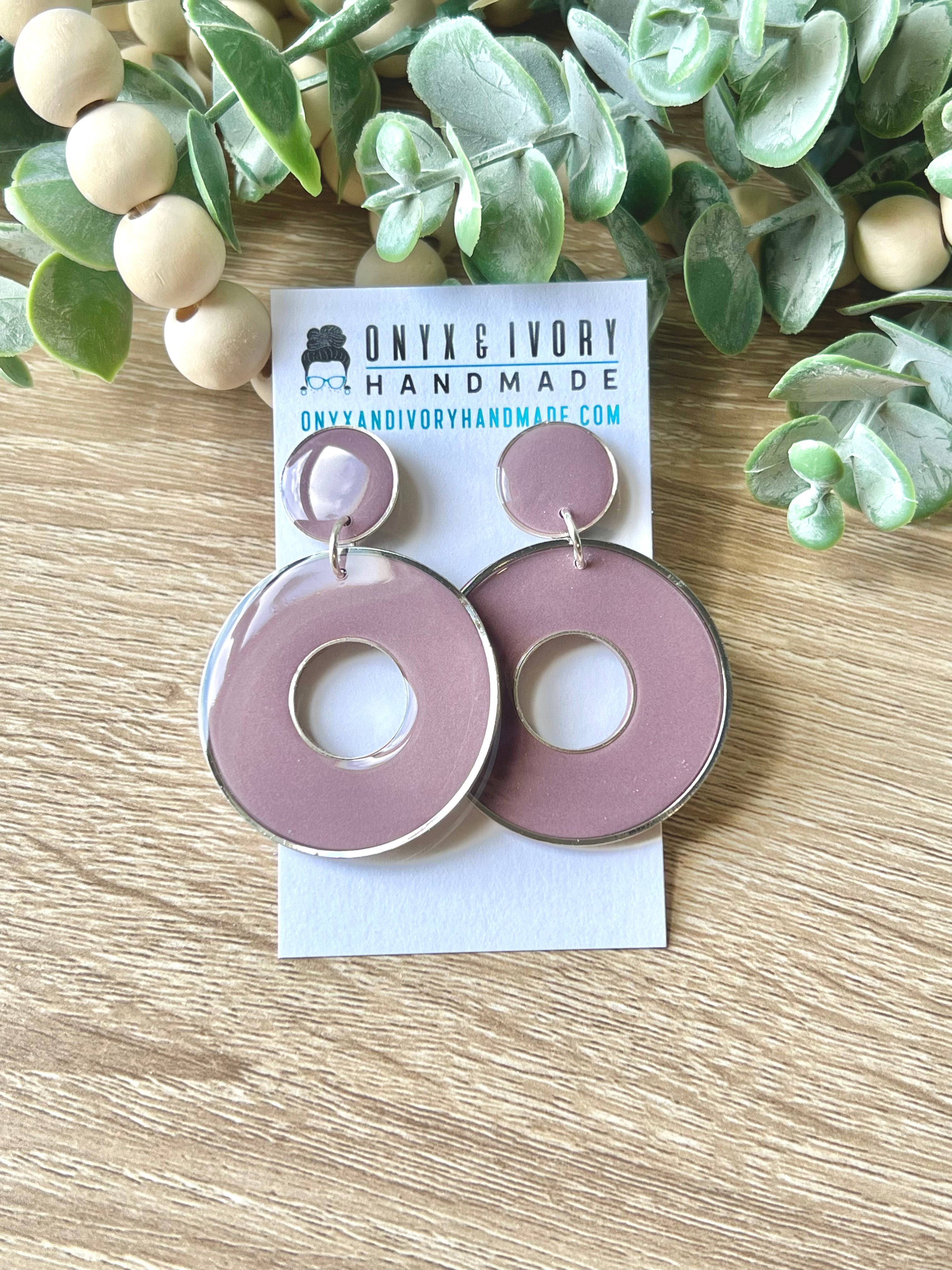 Gray Violet Chloe Stud Dangle