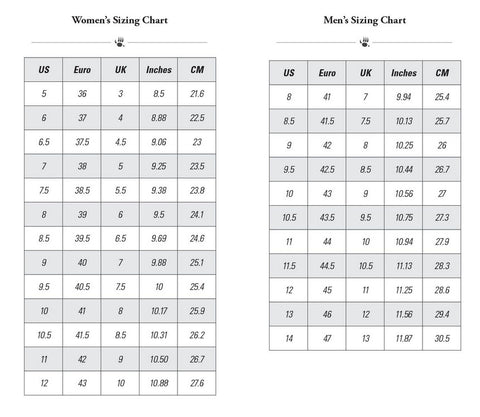 Bearpaw Size Chart