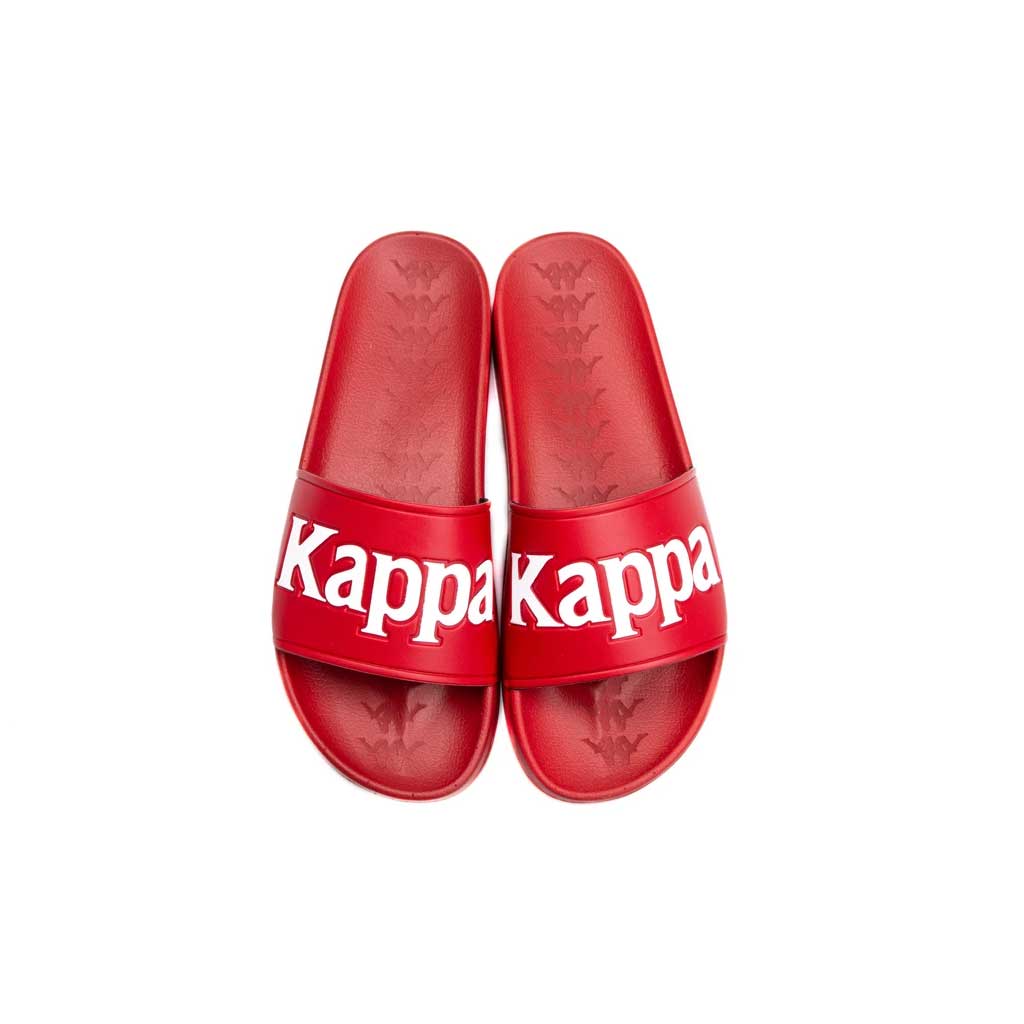 Kappa 222 Banda Adam Slides - Red/White | Boarders