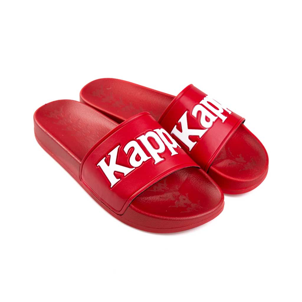Kappa 222 Banda Adam Slides - Red/White | Boarders
