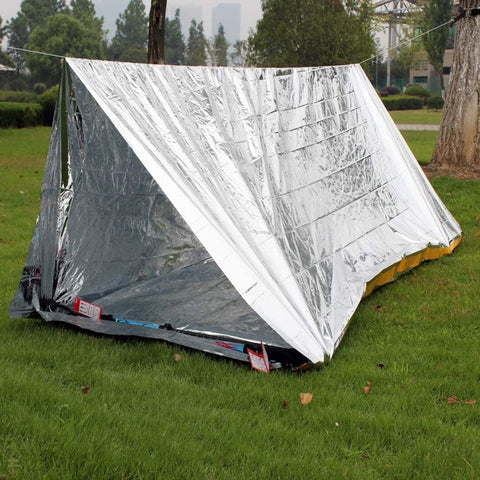 Emergency thermal blanket Pack of 5 - Silver reflective solar blanket