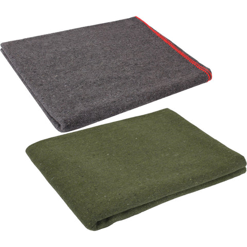 Wool Emergency Blanket - 66x90 inches Survival Blanket