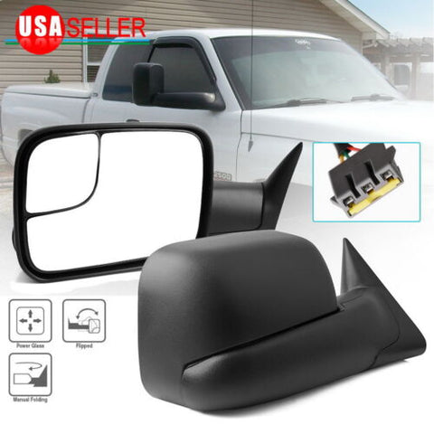 Tow Mirrors - Side Mirror Replacement For 1994-1997 and Dodge RAM