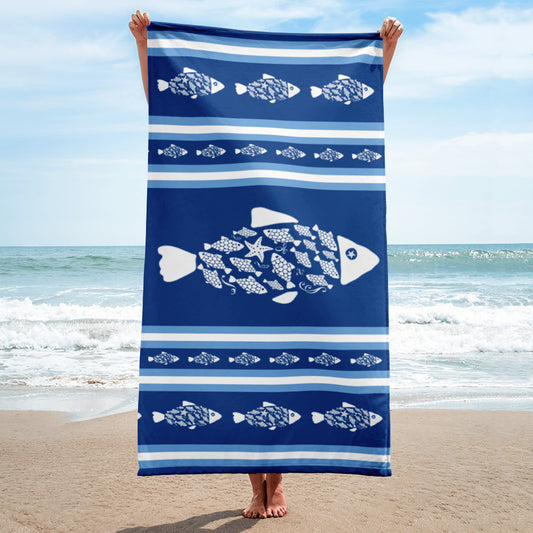 Best Friends Fishing - Beach Towel – Jacqueline MB Designs