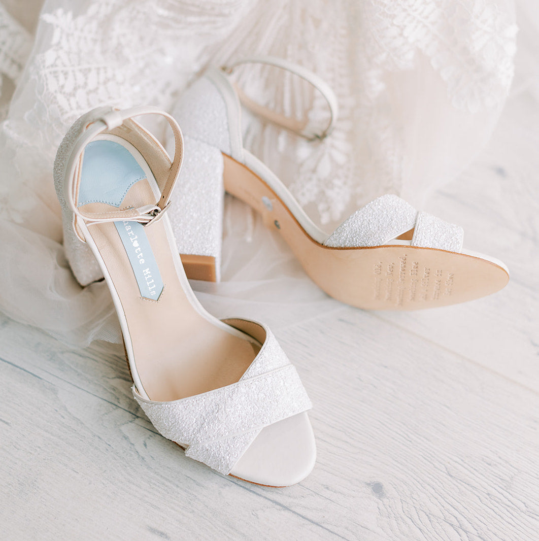 pearl open toe bridal sandals charlotte mills