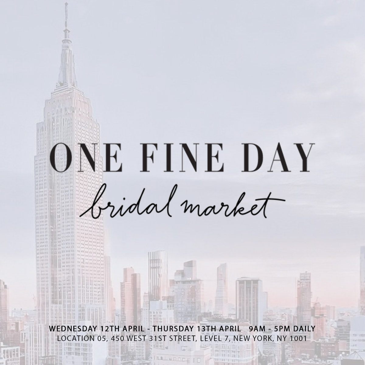 one fine day bridal market april 2023 - charlotte mills