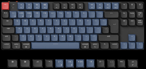UK-ISO Layout Keychron K1 Pro QMK/VIA ultra-slim custom mechanical low profile keyboard