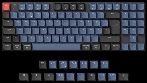 German DE-ISO Layout Keychron K13 Pro QMK/VIA ultra-slim custom mechanical low profile keyboard