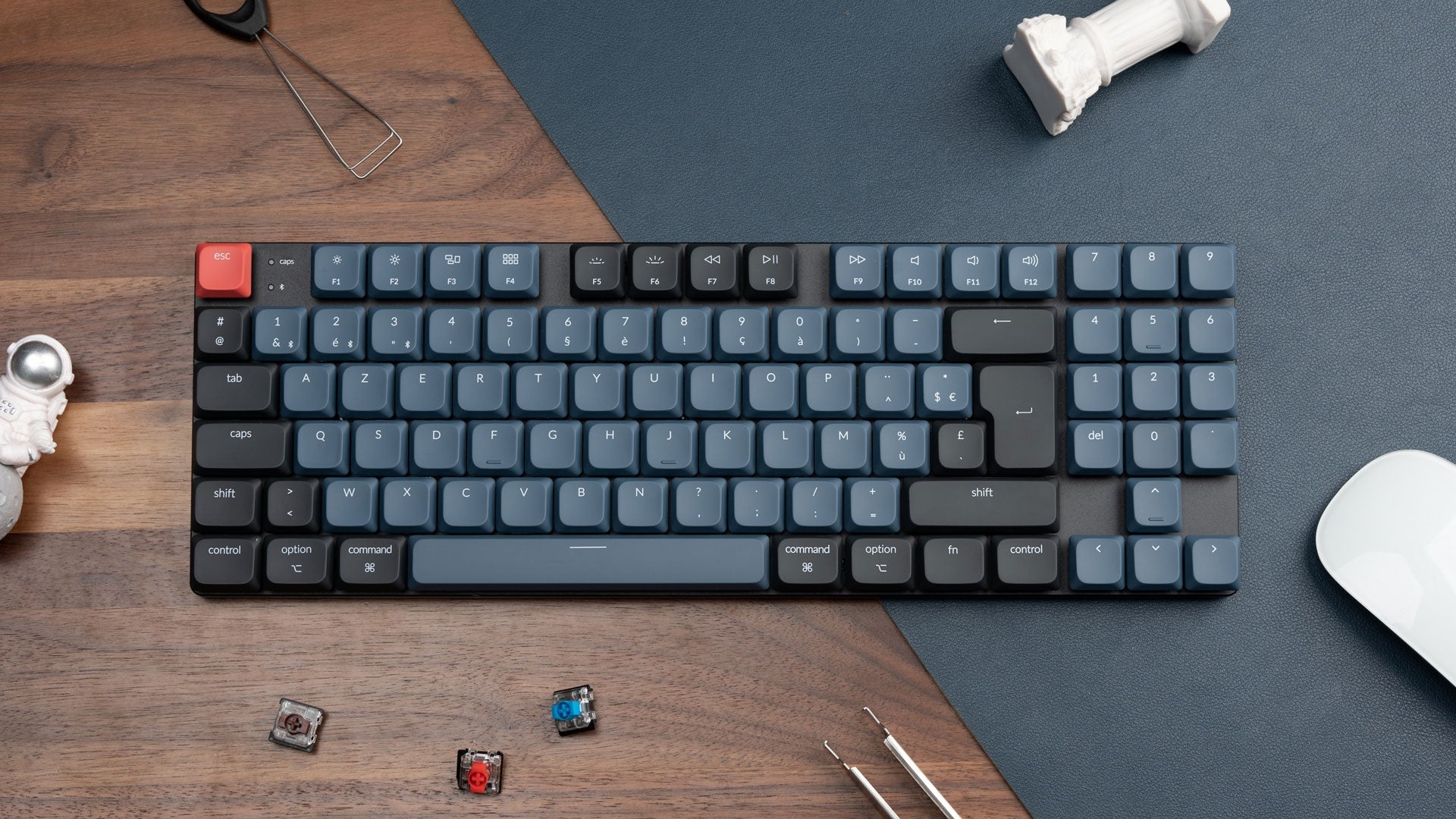 Keychron K13 Pro QMK/VIA ultra-slim custom mechanical low profile keyboard ISO Layout