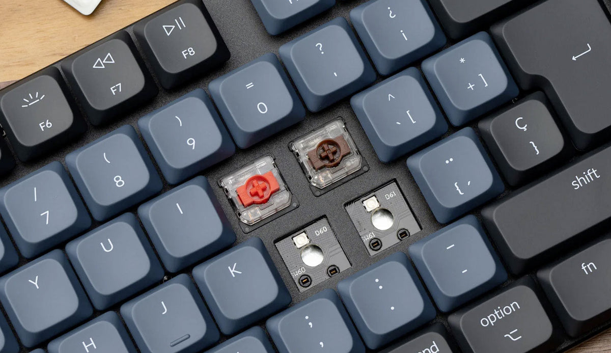 Hot-swappable Keychron K13 Pro QMK/VIA ultra-slim custom mechanical low profile keyboard ISO Layout