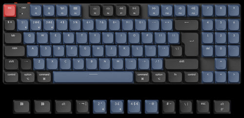 UK-ISO Layout Keychron K13 Pro QMK/VIA ultra-slim custom mechanical low profile keyboard