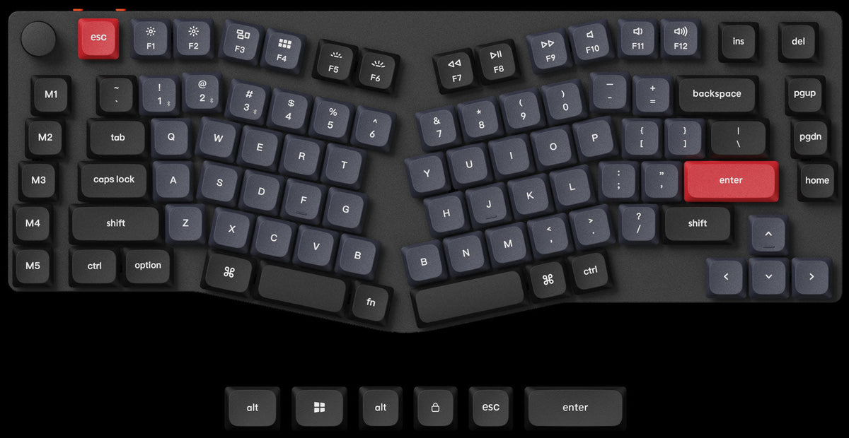 Keychron K15 Pro 75% Alice layout  Low profile mechanical keyboard