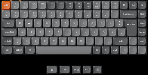 German DE-ISO Layout Keychron K3 Max QMK/VIA ultra-slim custom mechanical low profile keyboard