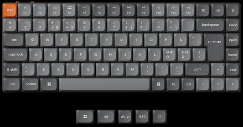 Nordic ISO Layout Keychron K3 Max QMK/VIA ultra-slim custom mechanical low profile keyboard