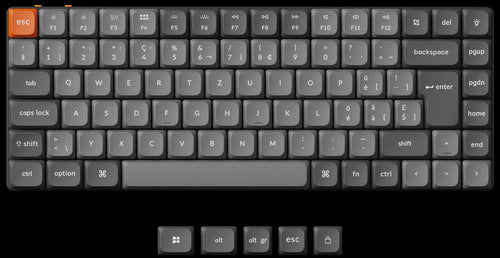 Swiss ISO Layout Keychron K3 Max QMK/VIA ultra-slim custom mechanical low profile keyboard