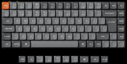 UK-ISO Layout Keychron K3 Max QMK/VIA ultra-slim custom mechanical low profile keyboard