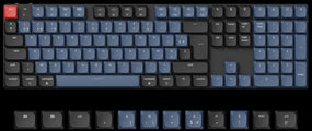 French ISO Layout Keychron K5 Pro QMK/VIA ultra-slim custom mechanical low profile keyboard