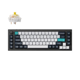 Keychron Q65 Max QMK/VIA Wireless Custom Mechanical Keyboard (US Layout) as variant: Fully Assembled Knob / Carbon Black / Gateron Jupiter Banana