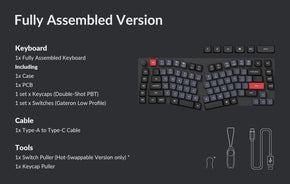 Package List of Keychron K15 Pro Low profile mechanical keyboard