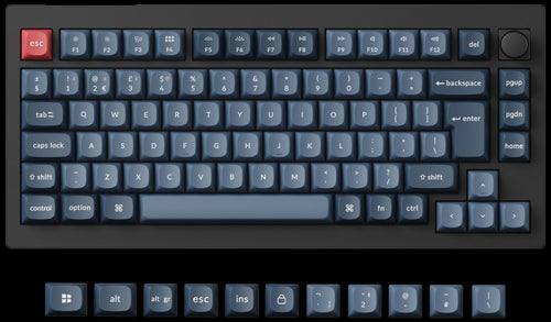 UK-ISO Layout of Keychron V1 Max QMK/VIA Wireless Custom Keyboard 75% ISO Layout