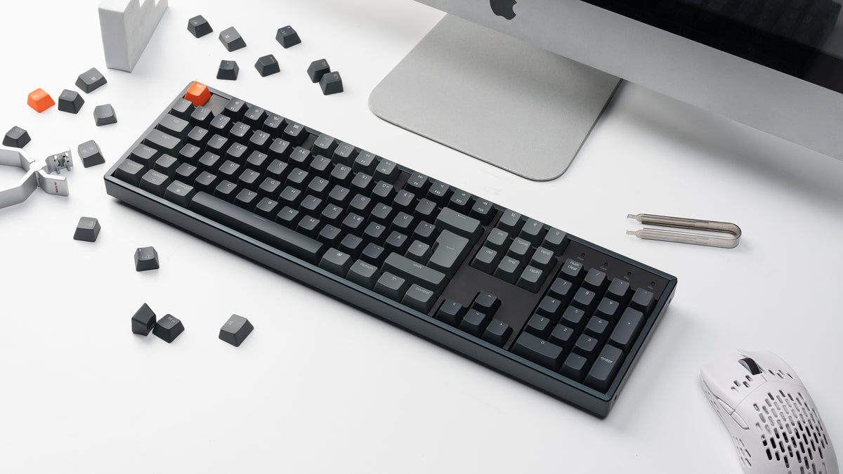 Keychron K10 full size wireless mechanical keyboard for Mac Windows - Gateron mechanical switch and LK optical switch cordless and type-c cable mode