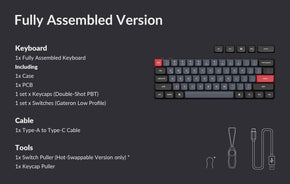 Package List of Keychron K9 Pro Low profile mechanical keyboard
