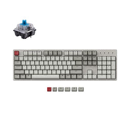 Keychron C2 Wired Mechanical Keyboard (US ANSI Layout) as variant: Non-Backlight (Retro Color) / Keychron Mechanical / Blue