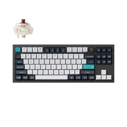 Keychron Q3 Max QMK/VIA Wireless Custom Mechanical Keyboard(US ANSI Layout) as variant: Fully Assembled Knob / Carbon Black / Gateron Jupiter Brown
