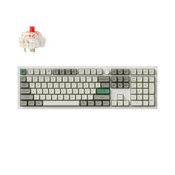 Keychron Q6 Max QMK/VIA Wireless Custom Mechanical Keyboard(US ANSI Layout) as variant: Fully Assembled Knob / Shell White / Gateron Jupiter Red