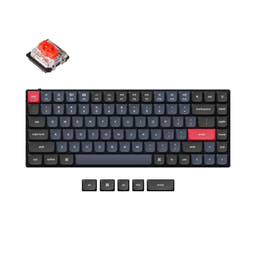Keychron S1 QMK Custom Mechanical Keyboard(US ANSI Layout) as variant: RGB Backlight / Low Profile Gateron Mechanical (Hot-Swappable) / Red