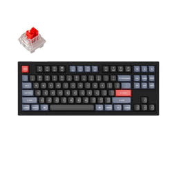 Keychron V3 QMK Custom Mechanical Keyboard (US ANSI Layout) as variant: Fully Assembled / Carbon Black (Non-Transparent) / Keychron K Pro Red