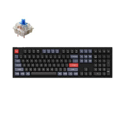 Keychron Q6 QMK Custom Mechanical Keyboard (US ANSI Layout) as variant: Fully Assembled / Carbon Black - B / Gateron G Pro Blue