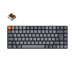 Keychron K3 Ultra-slim Wireless Mechanical Keyboard (ES ISO Layout) - Version 2 as variant: White Backlight / Low Profile Keychron Optical (Hot-Swappable) / Brown