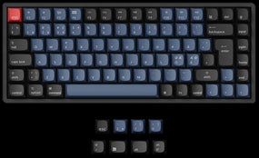 Nordic ISO Layout Keychron K2 Pro QMK/VIA Custom Mechanical Keyboard