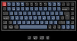 Spanish ISO Layout Keychron K2 Pro QMK/VIA Custom Mechanical Keyboard