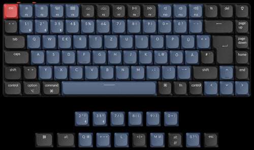 German DE-ISO Layout Keychron K3 Pro QMK/VIA ultra-slim custom mechanical low profile keyboard