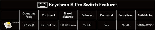 Keychron K Pro Switch Features