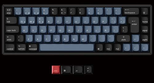 Spanish ISO Layout Keychron K6 Pro QMK/VIA Custom Mechanical Keyboard