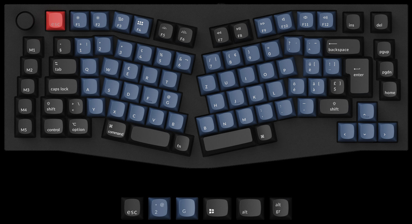 Keychron Q10 Swiss ISO 75% Alice Layout Custom Mechanical Keyboard