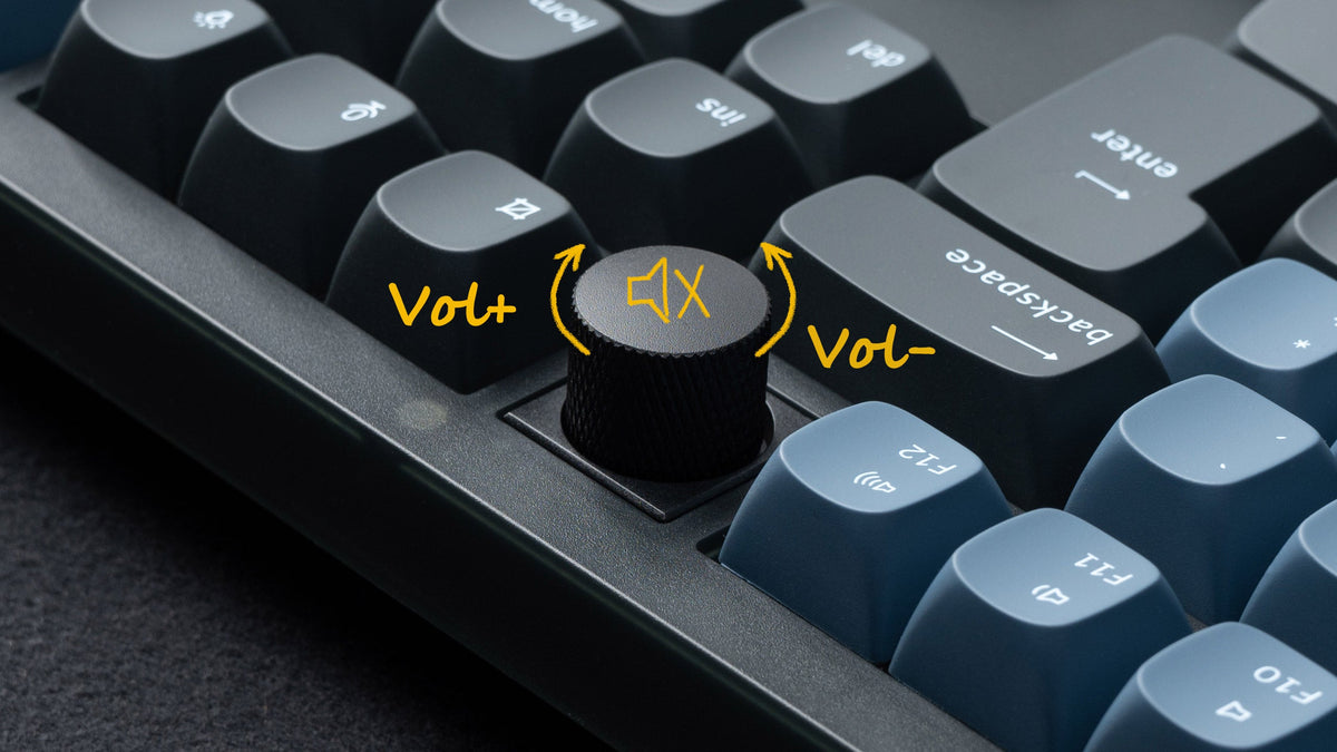 Rotary encoder Keychron V6 QMK/VIA Custom Mechanical Keyboard ISO Layout