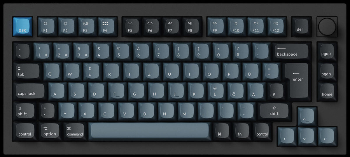 Keychron Q1 Pro 75% Layout Wireless Custom Mechanical Keyboard ISO Layout
