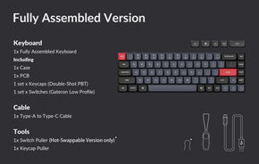 Pack list of Keychron K7 Pro QMK custom keyboard