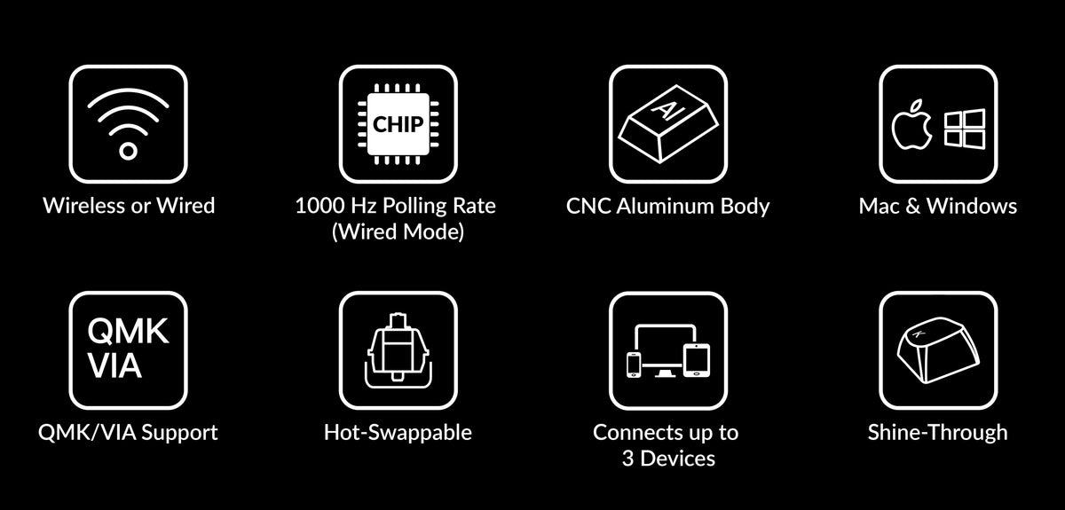 Features of Keychron Q1 pro 75% ISO Layout Custom Mechanical Keyboard