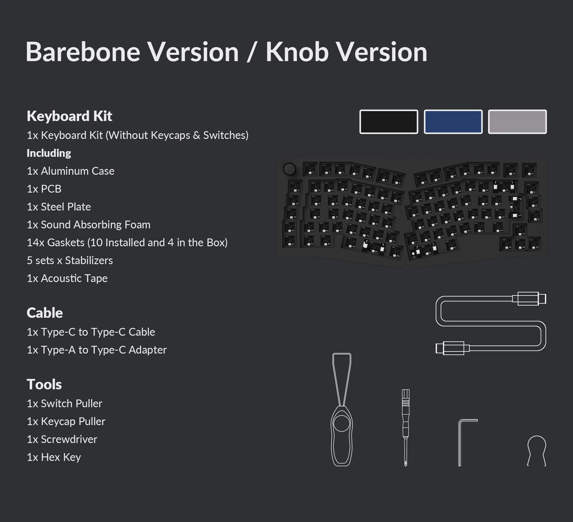 Keychron Q10 ISO Layout 75% Alice Layout Custom Mechanical Keyboard