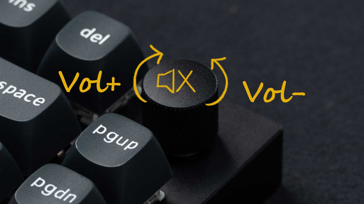 Rotary Encoder function of Keychron Q11 75% Layout Split QMK/VIA Custom Mechanical Keyboard